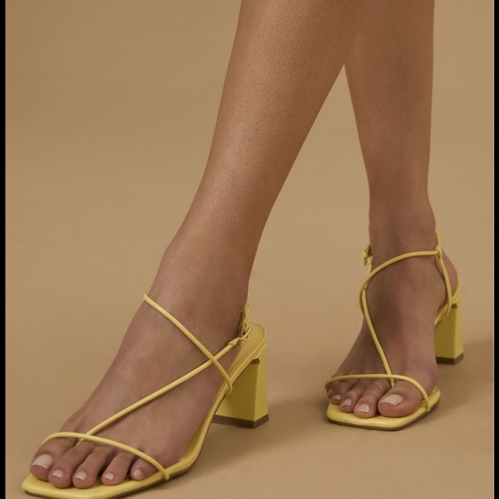 Altar'd State Yellow Minimalist Heels